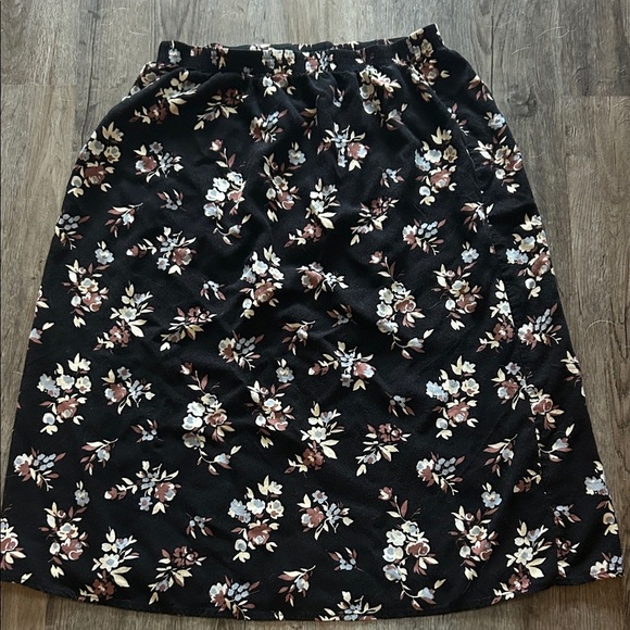 Blair Dresses & Skirts - Blair Black Floral A-Line Skirt